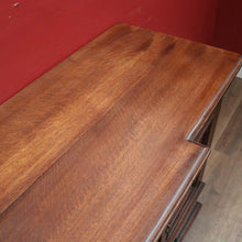 Load image into Gallery viewer, Antique English Oak Sideboard Cabinet with Four Doors and Two Drawers. B12386