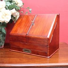 Load image into Gallery viewer, Antique English Mahogany Stationery Cabinet with Compendium Interior. B12879