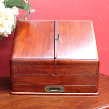 Load image into Gallery viewer, Antique English Mahogany Stationery Cabinet with Compendium Interior. B12879
