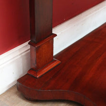 Load image into Gallery viewer, Antique Victorian Mahogany Duchess Dressing Table with Oval Mirror and Carved Supports. B13051