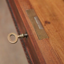 Load image into Gallery viewer, x SOLD Antique French Walnut Desk with Black Leather Inserts. Five drawers and Turned Legs. B12423
