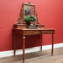Load image into Gallery viewer, x SOLD Antique French Inlay Dressing Table, 2 Trinket Drawers, 2 Larger Drawers and Mirror. B12431