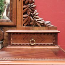 Load image into Gallery viewer, x SOLD Antique French Inlay Dressing Table, 2 Trinket Drawers, 2 Larger Drawers and Mirror. B12431