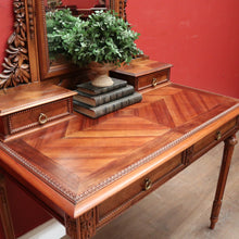 Load image into Gallery viewer, x SOLD Antique French Inlay Dressing Table, 2 Trinket Drawers, 2 Larger Drawers and Mirror. B12431