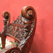 Load image into Gallery viewer, x SOLD Antique French Walnut Renaissance-Style Cross or X-Frame Church Chair or Hall Chair. B12420