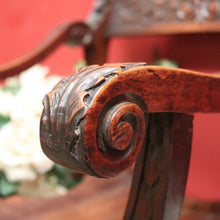 Load image into Gallery viewer, x SOLD Antique French Walnut Renaissance-Style Cross or X-Frame Church Chair or Hall Chair. B12420