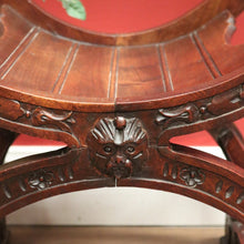 Load image into Gallery viewer, x SOLD Antique French Walnut Renaissance-Style Cross or X-Frame Church Chair or Hall Chair. B12420