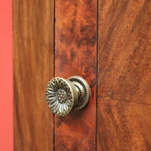 Load image into Gallery viewer, x SOLD Antique English One Door Bedside Cabinet or Lamp Table with Marquetry Inlay. B12433