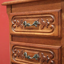 Load image into Gallery viewer, x SOLD Vintage French Three Drawer Hall Cabinet or Small Chest of Drawers or Bedside. B11449