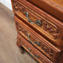 Load image into Gallery viewer, x SOLD Vintage French Three Drawer Hall Cabinet or Small Chest of Drawers or Bedside. B11449