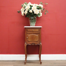Load image into Gallery viewer, x SOLD Antique French Mahogany and Marble Bedside Cabinet, Hall, Lamp or Side Table B11816