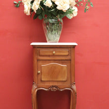 Load image into Gallery viewer, x SOLD Antique French Mahogany and Marble Bedside Cabinet, Hall, Lamp or Side Table B11816