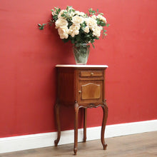 Load image into Gallery viewer, x SOLD Antique French Mahogany and Marble Bedside Cabinet, Hall, Lamp or Side Table B11816