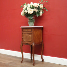 Load image into Gallery viewer, x SOLD Antique French Mahogany and Marble Bedside Cabinet, Hall, Lamp or Side Table B11816