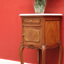 Load image into Gallery viewer, x SOLD Antique French Mahogany and Marble Bedside Cabinet, Hall, Lamp or Side Table B11816