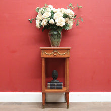 Load image into Gallery viewer, x SOLD Antique French Cherrywood Bedside Table or Lamp Table, Paris, With Brass Feet. B12422