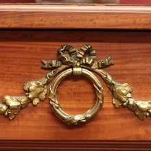 Load image into Gallery viewer, x SOLD Antique French Cherrywood Bedside Table or Lamp Table, Paris, With Brass Feet. B12422