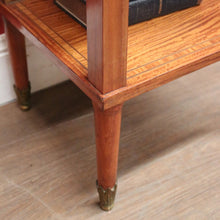 Load image into Gallery viewer, x SOLD Antique French Cherrywood Bedside Table or Lamp Table, Paris, With Brass Feet. B12422