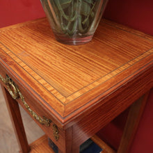 Load image into Gallery viewer, x SOLD Antique French Cherrywood Bedside Table or Lamp Table, Paris, With Brass Feet. B12422