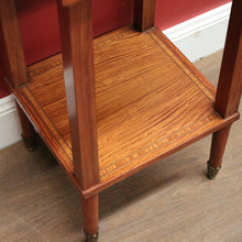 Load image into Gallery viewer, x SOLD Antique French Cherrywood Bedside Table or Lamp Table, Paris, With Brass Feet. B12422