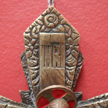 Load image into Gallery viewer, x SOLD Antique French Brass Wall Hanging Crucifix, Christ on the Cross, Home Worship. B11606