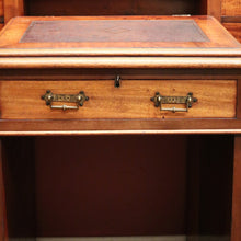 Load image into Gallery viewer, x SOLD Antique English Mahogany Desk - 14 Drawer Leather Writing Surface Desk. B12435