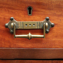 Load image into Gallery viewer, x SOLD Antique English Mahogany Desk - 14 Drawer Leather Writing Surface Desk. B12435