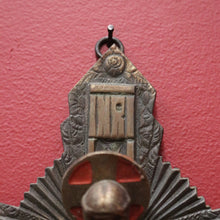 Load image into Gallery viewer, x SOLD Antique French Brass Wall Hanging Crucifix, Christ on the Cross, Home Worship. B11612