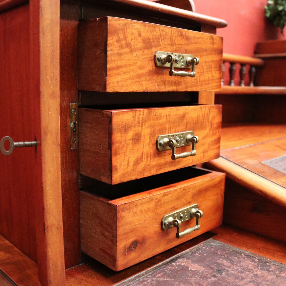 A Pair of Antique French Pewter Candlestick Holders, Table Candelabras
