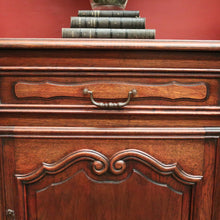 Load image into Gallery viewer, x SOLD Antique French Oak Three Drawer, Three Door Sideboard with Parquetry Top. B12429
