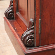 Load image into Gallery viewer, Antique English Mahogany Twin Pedestal Sideboard with Single Drawer and Backboard. B12432
