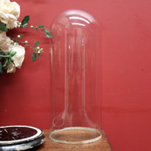 Load image into Gallery viewer, x SOLD Antique French Glass Dome on a Timber Base, Taxidermy or Clock Display Dome. B11738