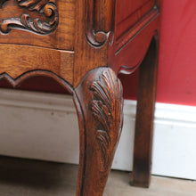 Load image into Gallery viewer, x SOLD Antique French Writing Bureau with Shaped Drawer Fronts Brass Handles Internal Drawers and Scroll Feet. B12738