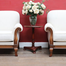 Load image into Gallery viewer, Pair of Vintage European Walnut Upholstered Armchairs, Linen Fabric. B13122