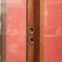 Load image into Gallery viewer, x SOLD Antique Australian Maple Mirror Back Museum Specimen Cabinet or Display Cupboard with Glass Shelves. B12434