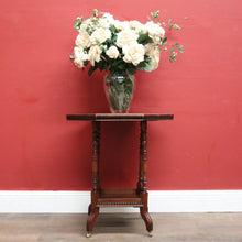 Load image into Gallery viewer, x SOLD Antique English Mahogany Lamp Table or Side Table, Wine Table with turned supports. B12441