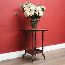 Load image into Gallery viewer, x SOLD Antique English Mahogany Lamp Table or Side Table, Wine Table with turned supports. B12441