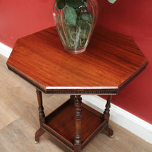 Load image into Gallery viewer, x SOLD Antique English Mahogany Lamp Table or Side Table, Wine Table with turned supports. B12441