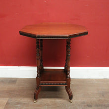 Load image into Gallery viewer, x SOLD Antique English Mahogany Lamp Table or Side Table, Wine Table with turned supports. B12441