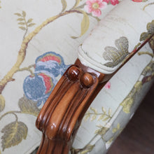 Load image into Gallery viewer, Pair of Vintage European Walnut Louis XV Style Bergère Armchairs. B13116