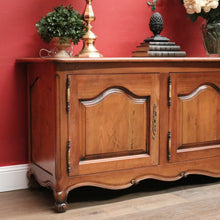 Load image into Gallery viewer, x SOLD Antique French Cherry Wood Low Four Door Sideboard Cabinet TV Unit. B12427
