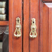 Load image into Gallery viewer, Antique English Walnut Three Door Sideboard or Display Cabinet, Bookcase circa 1915. B13101