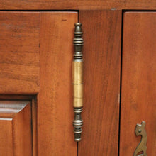 Load image into Gallery viewer, x SOLD Antique French Cherry Wood Low Four Door Sideboard Cabinet TV Unit. B12427