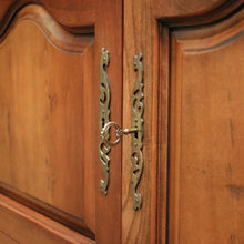 Load image into Gallery viewer, x SOLD Antique French Cherry Wood Low Four Door Sideboard Cabinet TV Unit. B12427