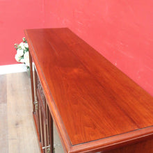 Load image into Gallery viewer, Antique English Walnut Three Door Sideboard or Display Cabinet, Bookcase circa 1915. B13101