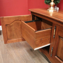 Load image into Gallery viewer, x SOLD Antique French Cherry Wood Low Four Door Sideboard Cabinet TV Unit. B12427