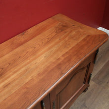 Load image into Gallery viewer, x SOLD Antique French Cherry Wood Low Four Door Sideboard Cabinet TV Unit. B12427