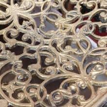 Load image into Gallery viewer, Vintage Italian Gilt Cast Metal Dressing Table Chair or Hall Chair. B13071