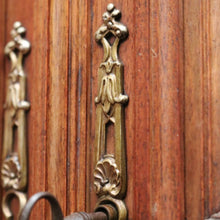 Load image into Gallery viewer, x SOLD Antique French Walnut Two Door Bookcase or China Cabinet. Four Shelves. B12428