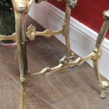 Load image into Gallery viewer, Vintage Italian Gilt Cast Metal Dressing Table Chair or Hall Chair. B13071